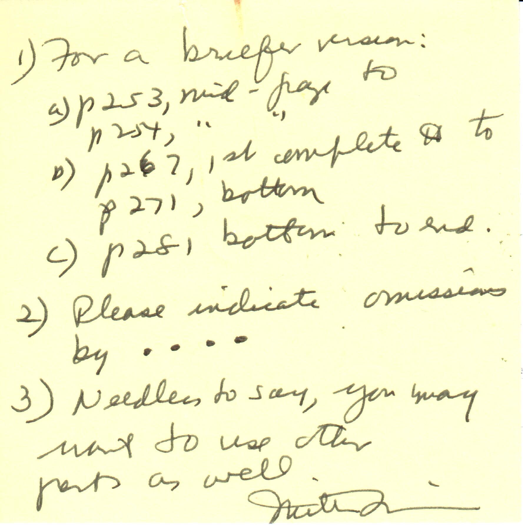 Friedman Post It