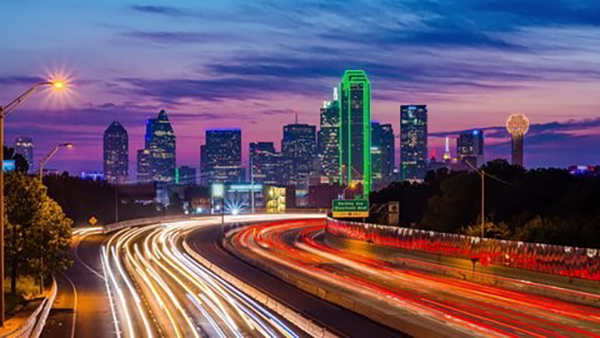 Free Market Road Show Dallas Skyline